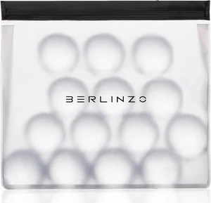 BERLINZO Large Reusable Ice Storage Bag - Freezer Safe Leak Proof Silicone and P - Picture 1 of 12
