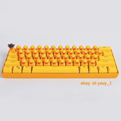Yellow Cute Duck Mechanical Keyboard Press Crow USB Interface Keyboard NEW Gifts - Image 1 of 4