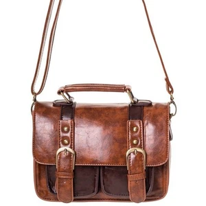 Banned Leila Handbag - Dark Brown/Tan/One Size - Picture 1 of 4