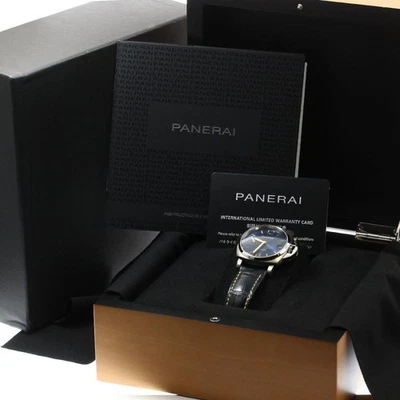 Panerai Luminor Due Pam00926 38 mm titanio esfera azul marino fecha automática #C161 Foto 1 de 4