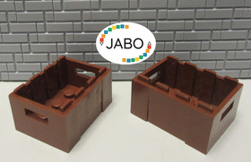 (A8/18/2) LEGO 2x30150 Crate Crate Box with Handles 3x4x2 Reddish Brown