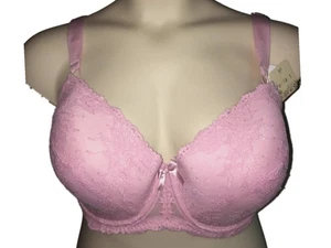 Parfait by Affinitas Nina Cameo Pink Bra Full Cup Underwired Padded Moulded lace - Picture 1 of 4