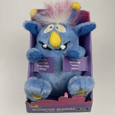 New Gemmy Monster Maniacs Mitch Blue Plush Sings Mahna Mahna Happy Birthday - Image 1 of 4