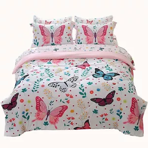 Wajade Queen Size Butterfly Comforter Set for Girls Kids Bedding Sets for Gir... - Picture 1 of 7