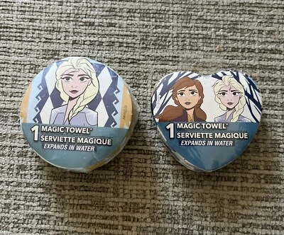 Lote de 2 Toallas Mágicas Disney Frozen 2 Anna y Elsa Foto 1 de 3