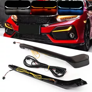 For Honda Civic Hatchback Daytime Running Fog Light With Turn LED DRL  2017-2021 - Bild 1 von 12