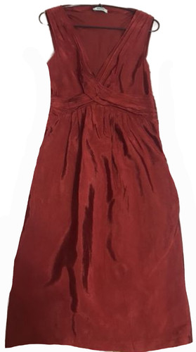 Abito Midi Moschino Economico e Chic A Line Rosso Cocktail Taglia 40It