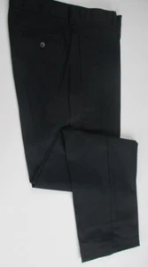 LANDS END Black Plain School Uniforms Chino Pants Boys 20 Inseam 29" NEW - Picture 1 of 6
