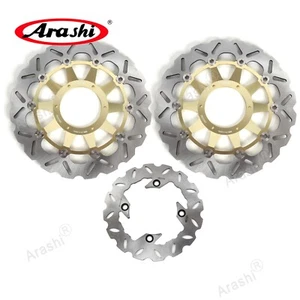 Arashi Front Rear Brake Disc Rotor Fit Honda VTR SP1 RC51 1000 2000 2001 VTR1000 - Picture 1 of 9