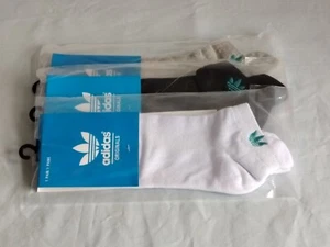 SALE PRICE Adidas Originals Trefoil Ankle Socks Three Pairs - Picture 1 of 2