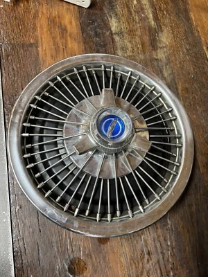 1966 1967 FORD MUSTANG FAIRLANE GALAXIE SPINNER HUBCAP WHEEL COVER - Image 1 of 4
