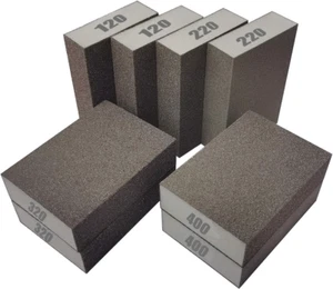 8 PCS Sanding Sponge,120 220 320 400 Coarse Medium Fine Grit Sanding Block, Sand - Picture 1 of 6