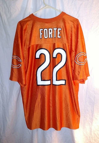 Matt Forte Chicago Bears NFL Team Apparel Football Jersey Mens Size XL Orange Cover