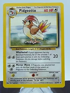Juego de cartas coleccionables Pokémon ilimitados Pidgeotto Base Set - Imagen 1 de 2