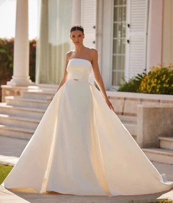 Pronovias Vestido de Novia Marfil Talla US 14 Foto 1 de 4