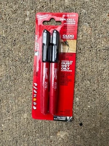 MILWAUKEE 48-22-3105 INKZALL BLACK MARKERS (2-PACK) - Picture 1 of 2
