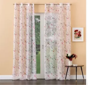 Tenda a pannello ZG0697 Giulia cucita con borchie ad anelli cm 140x280 Linea Oro - Foto 1 di 10
