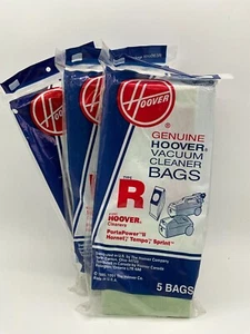 Lot of 3 Packs Hoover Type R Vacuum Cleaner Bags #4010063R 15 Bags (5 per pack) - Picture 1 of 2