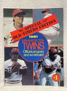 SCARCE 1981 Minnesota Twins Old Timers Edition Prog, Harmon Killebrew, Jim Kaat! - Picture 1 of 15