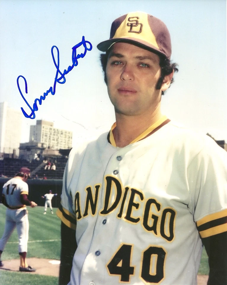 FOTO 8x10 firmada por Sonny Siebert San Diego Padres con certificado de autenticidad Foto 1 de 1