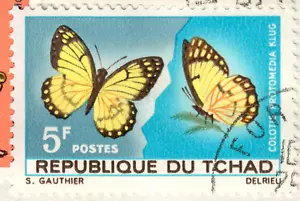 Chad - 1967 Butterflies - Picture 1 of 1