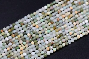 2MM Natural Multicolor Chrysocolla Beads AA Faceted Round Loose Beads 15.5" - Picture 1 of 3