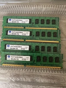 4GBx4 PC3 Macpro PC server DDR3 ECC 16GB Ram total tested working INT3T4GEZBIX - Picture 1 of 5