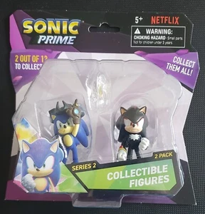 NETFLIX Sonic Prime Series 2 Sonic the Hedgehog & "Raro" Shadow Figure Nuovo Confezione - Foto 1 di 4