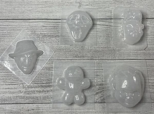 Scream Mask Mold Horror Movie Lot Bath Bomb Mold, Craft Mold L, Chocolate, Soap - Picture 1 of 19