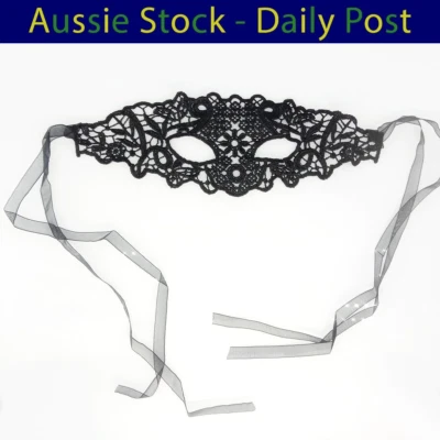 Eye Mask Venetian Lace Masquerade Ball Halloween Party Fancy Dress Costume - Image 1 of 3
