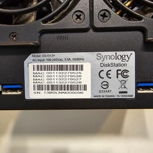 Synology DS1513+ DiskStation NAS 5-Bay w/ 4TB & 1TB SSD - Picture 1 of 4
