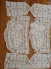 2 Sets Of Doilies For Back Of Chair And Arm Rests