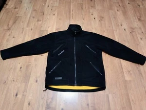 VINTAGE Ski-Doo BOMBARDIER BRP Herren Fleecejacke SCHWARZ MIT GELBER INNENSEITE LARGE - Bild 1 von 13