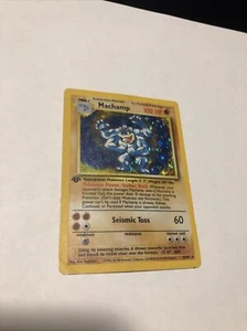 Machamp Holo Base Set 1a Edición 8/102 DMG Pokémon WOTC - Imagen 1 de 8