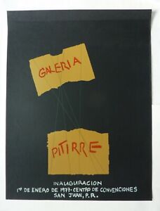 Kolekcjonerska GALERIA PITIRRE INAUGURACJA plakat SAN JUAN P.R. podpisany i numerowany