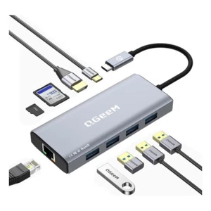 QGeeM 9 Port USB-C Multifunctional Converter - Picture 1 of 9
