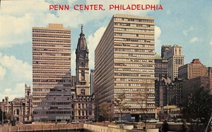 Penn Center Philadelphia Pennsylvania Chrome Postcard 1968 Unposted - Picture 1 of 2