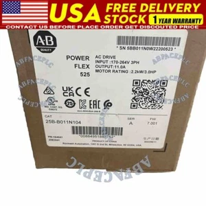 25B-B011N104 Nuevo AB PowerFlex 525 2.2kW (3Hp) Accionamiento de CA Sello de Fábrica 25BB011N104 - Imagen 1 de 10