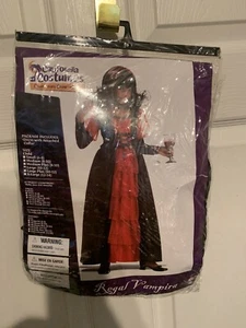 New Regal Vampira Costume Vampire Child Size Large 10-12 - Picture 1 of 12