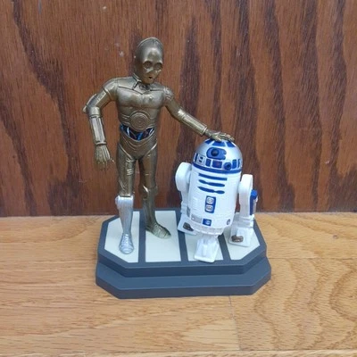Estatueta de PVC vintage 1997 Star Wars R2-D2 e C-3PO 4,75" por Applause - Imagem 1 de 4