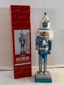 KURT S. ADLER HOLLYWOOD COLLECTION 17" TURQUOISE BLUE NUTCRACKER + ORIGINAL BOX - Picture 1 of 15