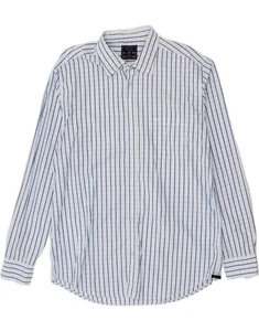 DOCKERS Mens Shirt Size 50/52 2XL Blue Striped Cotton BE01 - Picture 1 of 3