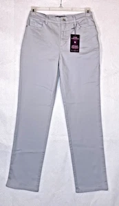 NWT Gloria Vanderbilt Amanda Slimming Jeans Womens 6 Average Gray Stretch Casual - Picture 1 of 14