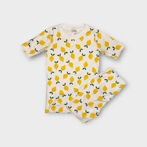 Hanna Andersson Lemon Pattern Short Organic Pajamas - Picture 1 of 6