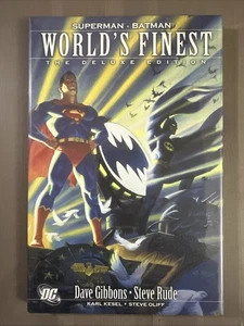 Superman Batman World's Finest Deluxe HC Gibbons Rude tapa dura 2008 fuera de uso nuevo - Imagen 1 de 2