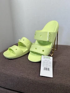 Crocs Classic Sandals Slides Lime Zest Green Size 8 Women/ 6 Men BRAND NEW - Picture 1 of 9