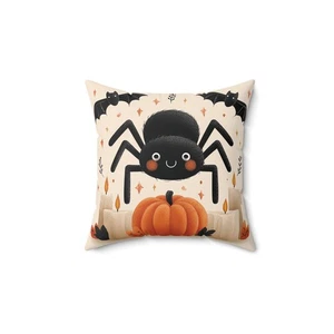Halloween Spider Throw Pillow and Cover Spooky Home Decor Accent Cushion - Picture 1 of 13
