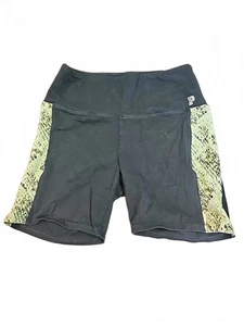 Pantaloncini corti rosa Victoria secret donna yoga nero neon stampa serpente grandi - Foto 1 di 5