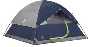 Coleman Sundome Tent 4 Person with Instant Setup for Camping Navy Blue - Picture 1 of 10