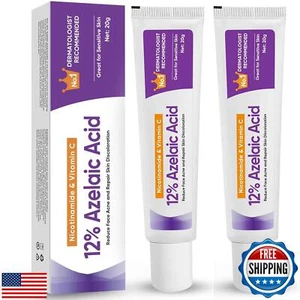 Azelaic Acid Serum, Booster 12% Azelaic Acid Cream, Hyaluronic Acid Serum and - Picture 1 of 5